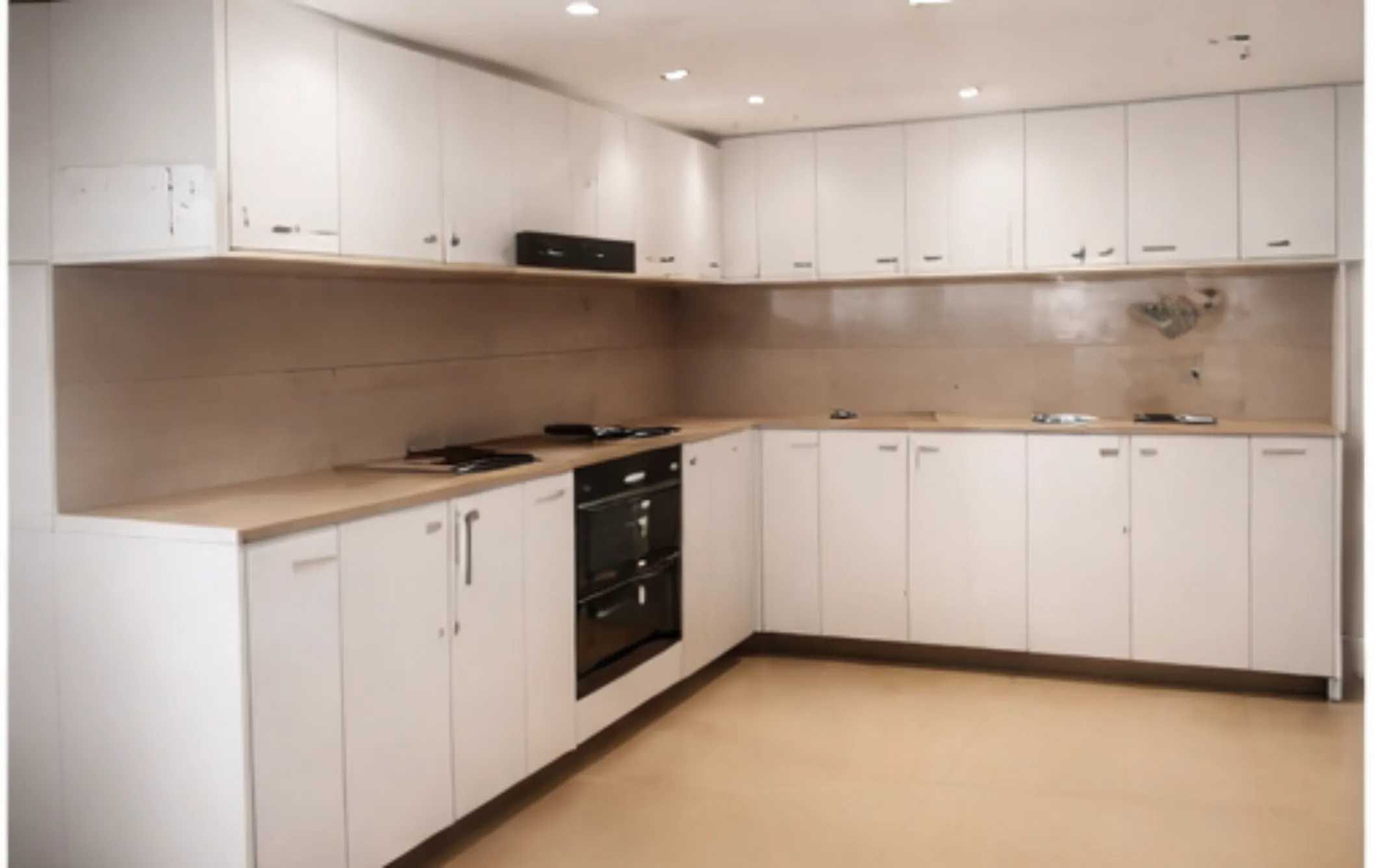 Cocina integral moderna en L